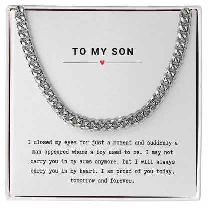 Gift for Son Proud of You - Chain Necklace