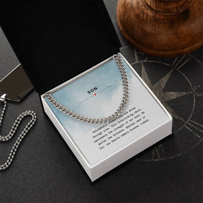 Gift for Son Unbreakable Bond - Chain Necklace