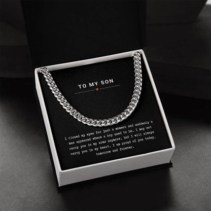 Gift for Son Proud of You - Chain Necklace