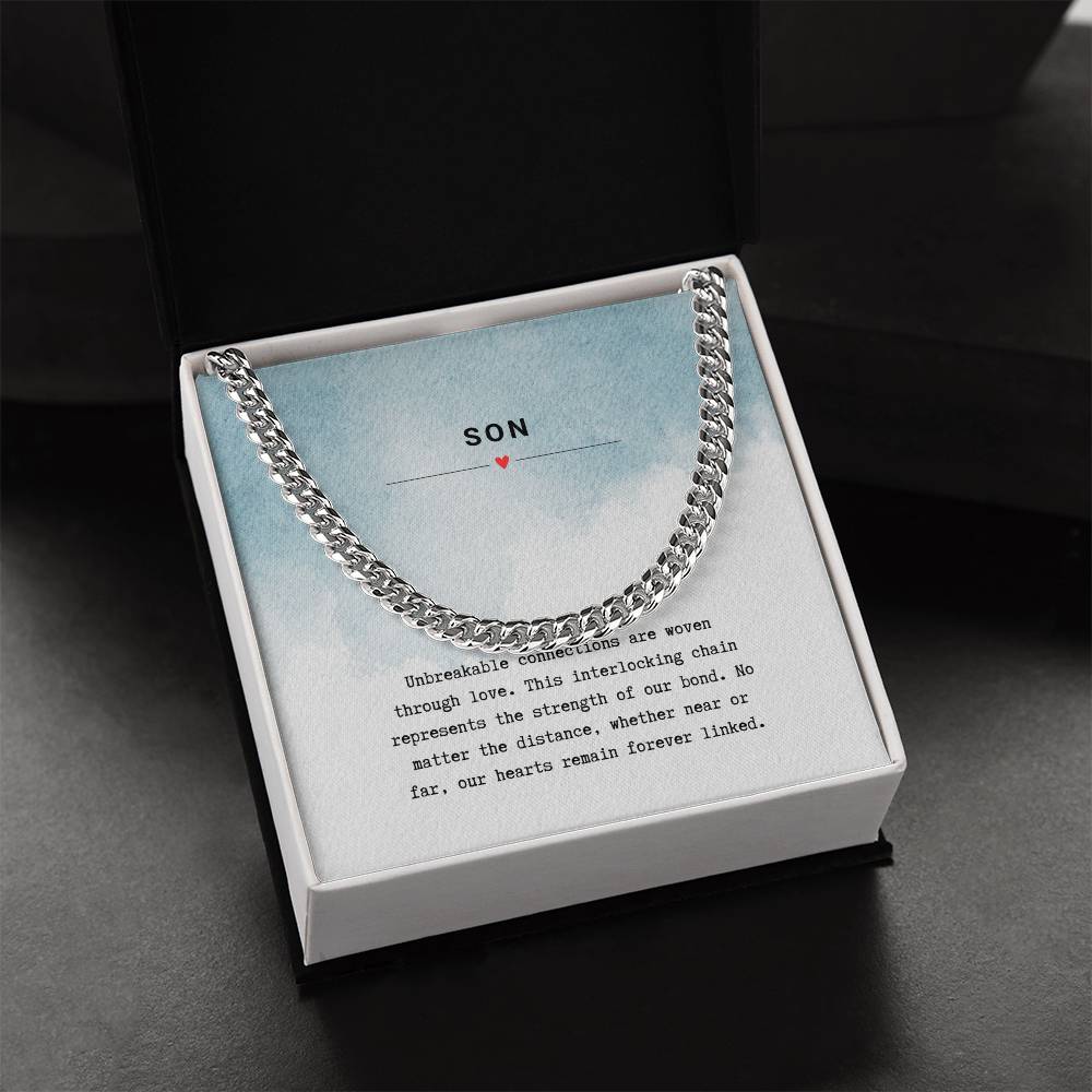 Gift for Son Unbreakable Bond - Chain Necklace