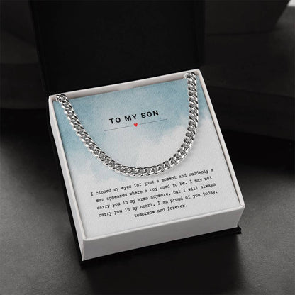 Gift for Son Proud of You - Chain Necklace