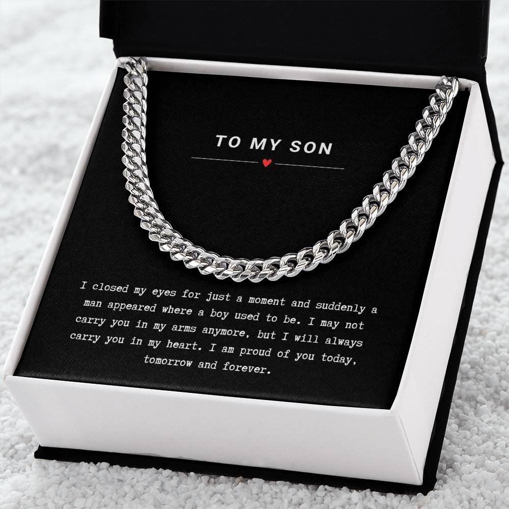 Gift for Son Proud of You - Chain Necklace