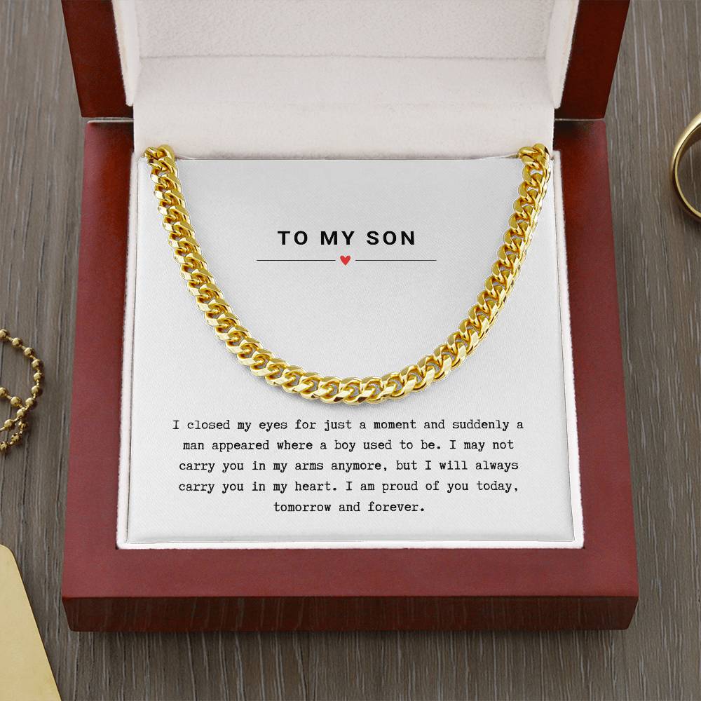 Gift for Son Proud of You - Chain Necklace