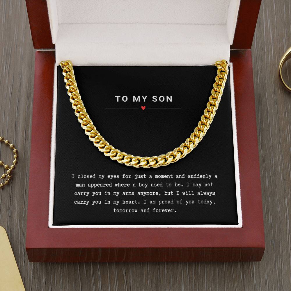 Gift for Son Proud of You - Chain Necklace