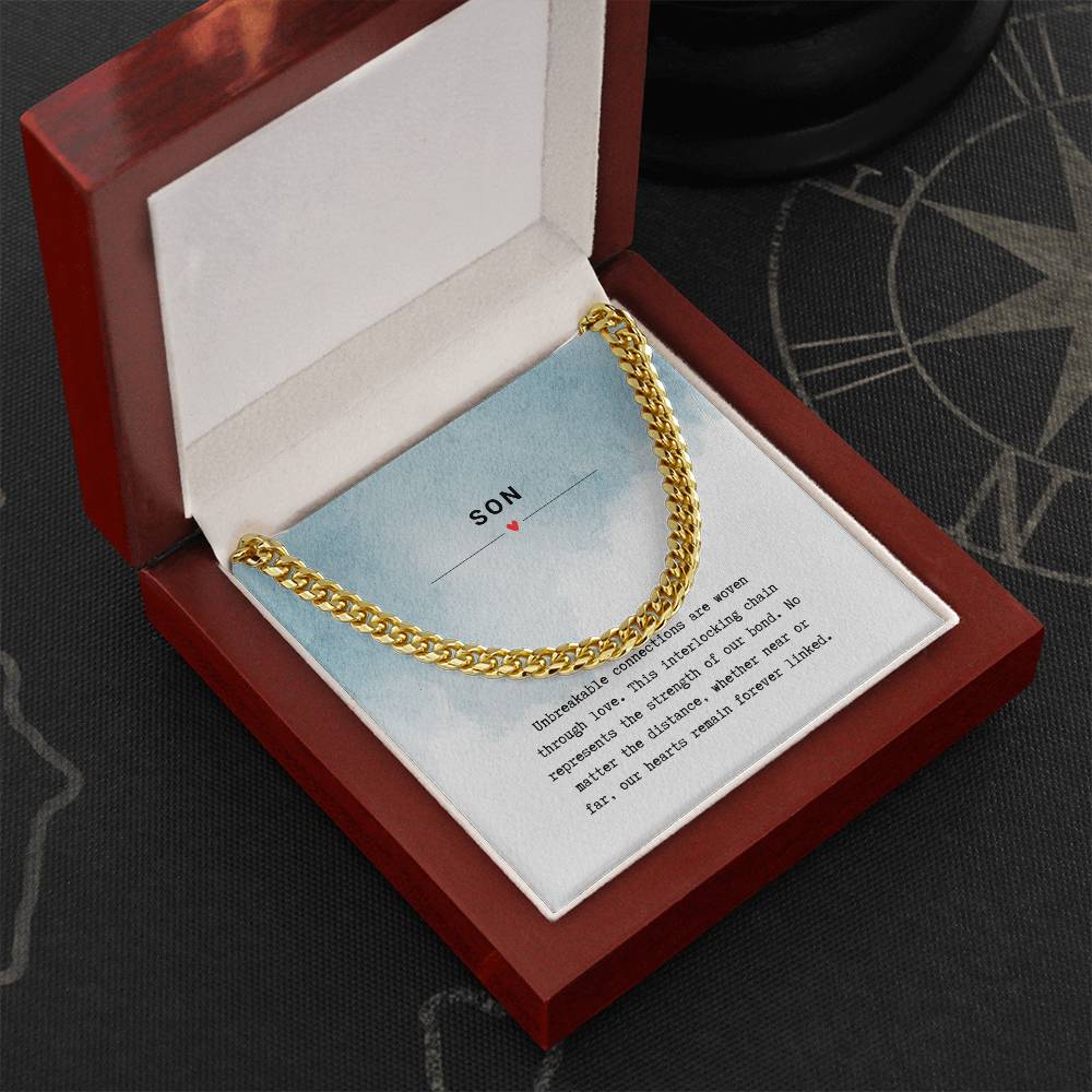 Gift for Son Unbreakable Bond - Chain Necklace