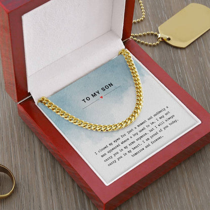 Gift for Son Proud of You - Chain Necklace
