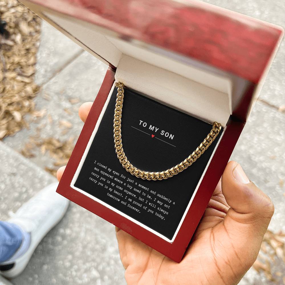 Gift for Son Proud of You - Chain Necklace