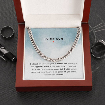 Gift for Son Proud of You - Chain Necklace