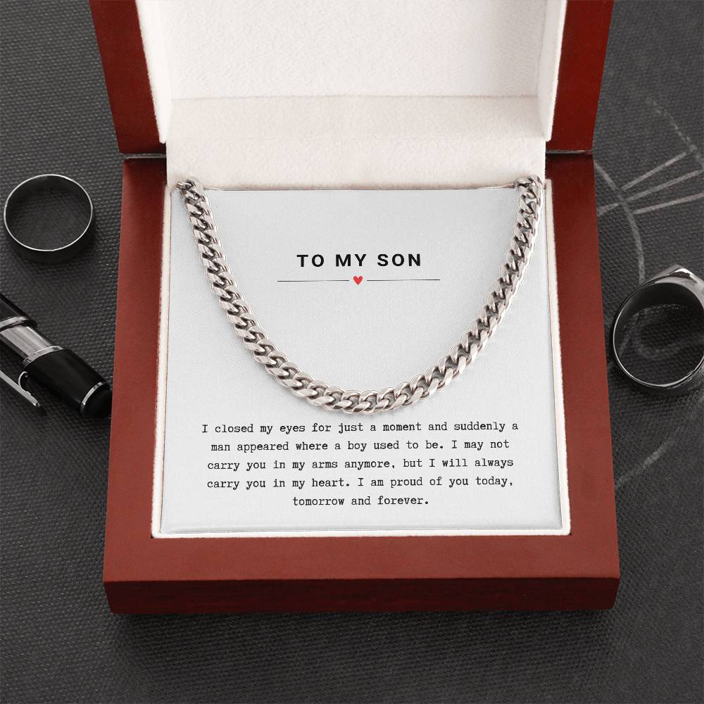 Gift for Son Proud of You - Chain Necklace