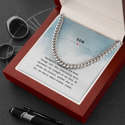 Gift for Son Unbreakable Bond - Chain Necklace