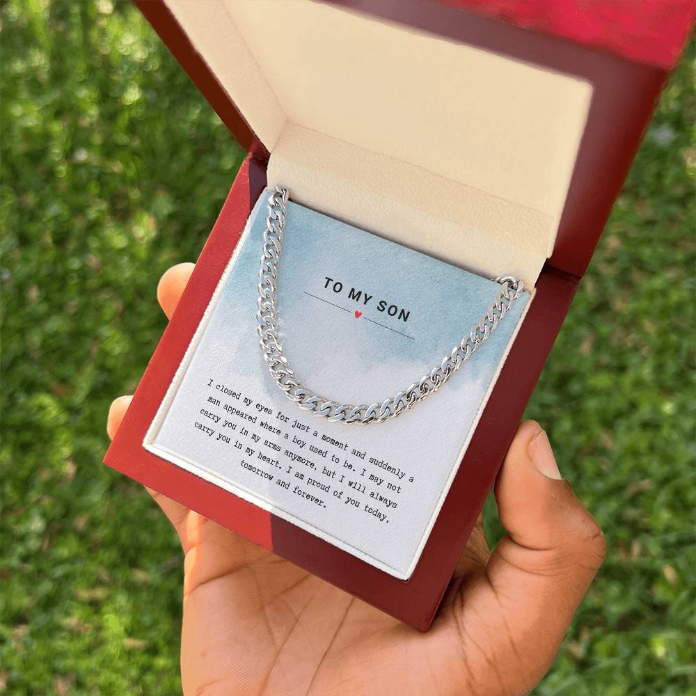 Gift for Son Proud of You - Chain Necklace