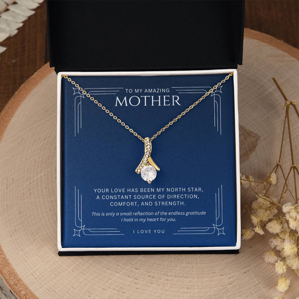 Necklace for Mother North Star - Gratitude Gift for Mom