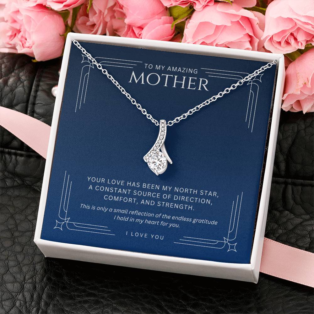 Necklace for Mother North Star - Gratitude Gift for Mom