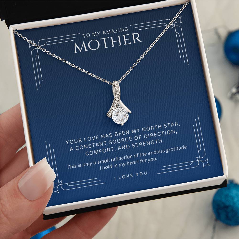 Necklace for Mother North Star - Gratitude Gift for Mom