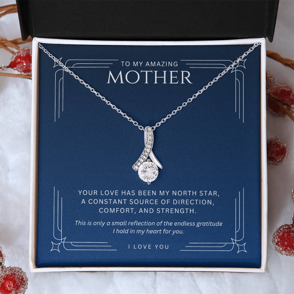 Necklace for Mother North Star - Gratitude Gift for Mom