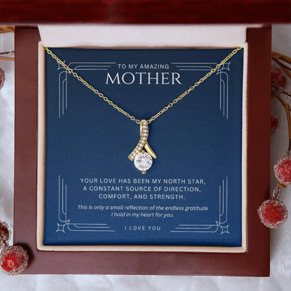 Necklace for Mother North Star - Gratitude Gift for Mom