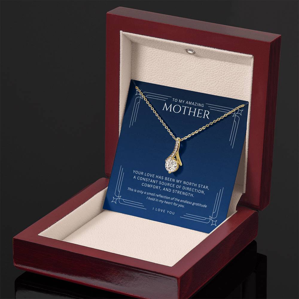 Necklace for Mother North Star - Gratitude Gift for Mom