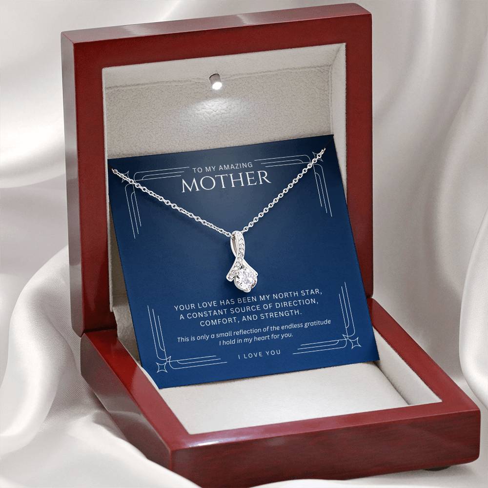 Necklace for Mother North Star - Gratitude Gift for Mom