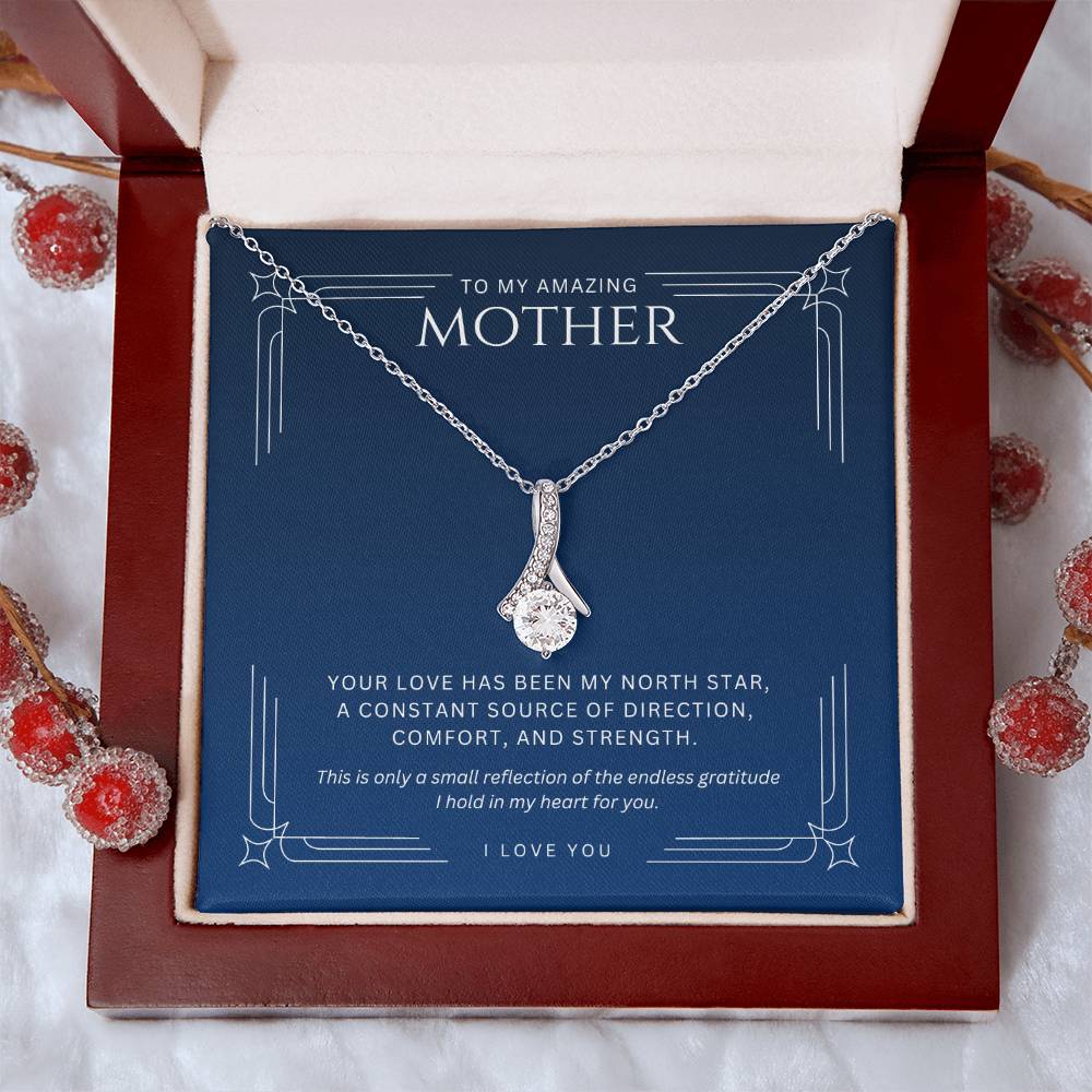 Necklace for Mother North Star - Gratitude Gift for Mom