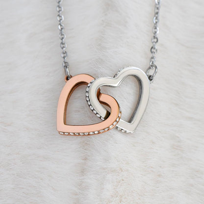 Gift for Daughter Unbreakable Bond - Interlocking Hearts Necklace