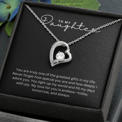 Gift for Daughter Greatest Gift - Heart Necklace