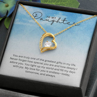 Gift for Daughter Greatest Gift - Heart Necklace