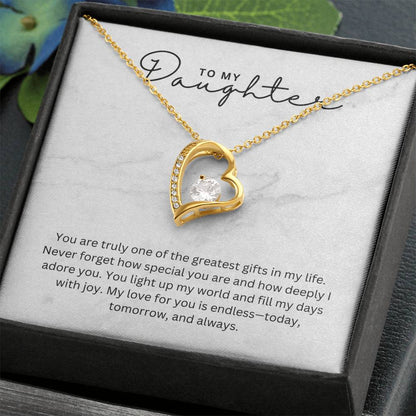 Gift for Daughter Greatest Gift - Heart Necklace