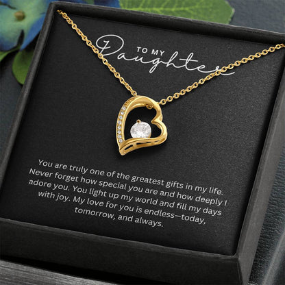 Gift for Daughter Greatest Gift - Heart Necklace